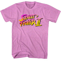 Thumbnail for STREET FIGHTER-PIXEL FIGHTER-NEON PURPLE HEATHER ADULT S/S TSHIRT