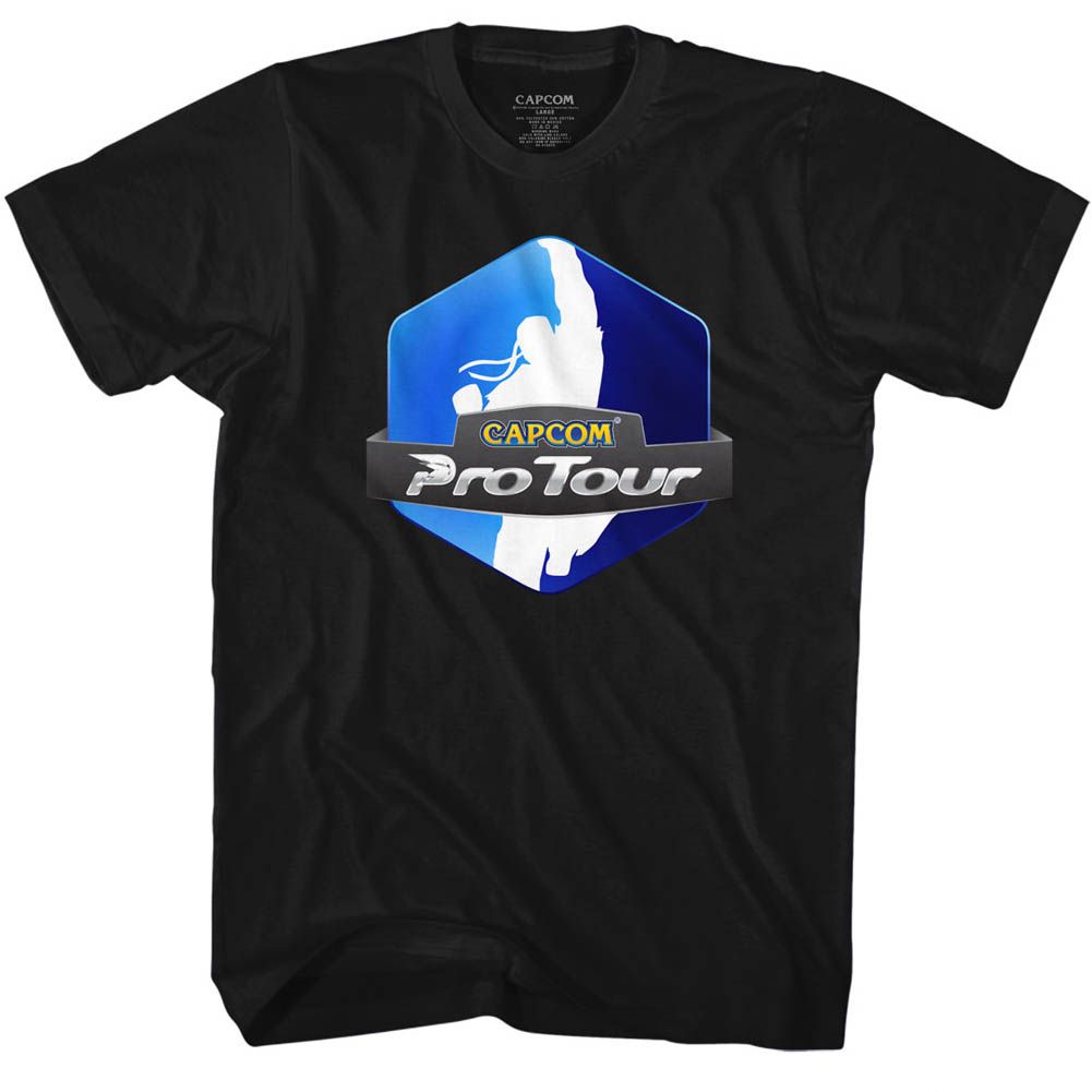 STREET FIGHTER-PRO TOUR-BLACK ADULT S/S TSHIRT