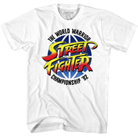 Thumbnail for STREET FIGHTER-WORLD WARRIOR-WHITE ADULT S/S TSHIRT