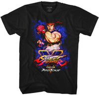 Thumbnail for STREET FIGHTER-PRO TOUR-RYU-BLACK ADULT S/S TSHIRT