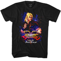 Thumbnail for STREET FIGHTER-PRO TOUR-KEN-BLACK ADULT S/S TSHIRT
