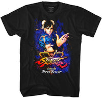 Thumbnail for STREET FIGHTER-PRO TOUR-CNL-BLACK ADULT S/S TSHIRT
