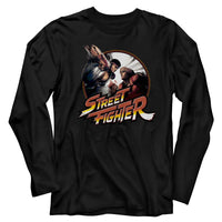 Thumbnail for STREET FIGHTER-PUNCHY-BLACK ADULT L/S TSHIRT