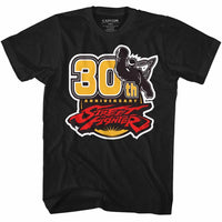 Thumbnail for STREET FIGHTER-30TH-BLACK ADULT S/S TSHIRT