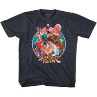 Thumbnail for STREET FIGHTER-GROUP CIRCLE-VINTAGE NAVY TODDLER S/S TSHIRT