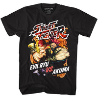 Thumbnail for STREET FIGHTER-STREET FIRE-BLACK ADULT S/S TSHIRT