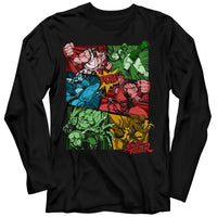 Thumbnail for STREET FIGHTER-COMIC-BLACK ADULT L/S TSHIRT