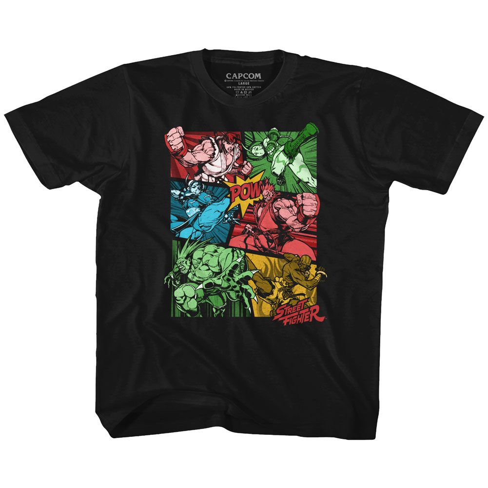STREET FIGHTER-COMIC-BLACK TODDLER S/S TSHIRT