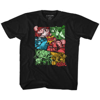 Thumbnail for STREET FIGHTER-COMIC-BLACK YOUTH S/S TSHIRT