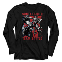 Thumbnail for STREET FIGHTER-TEAM BATTLE-BLACK ADULT L/S TSHIRT