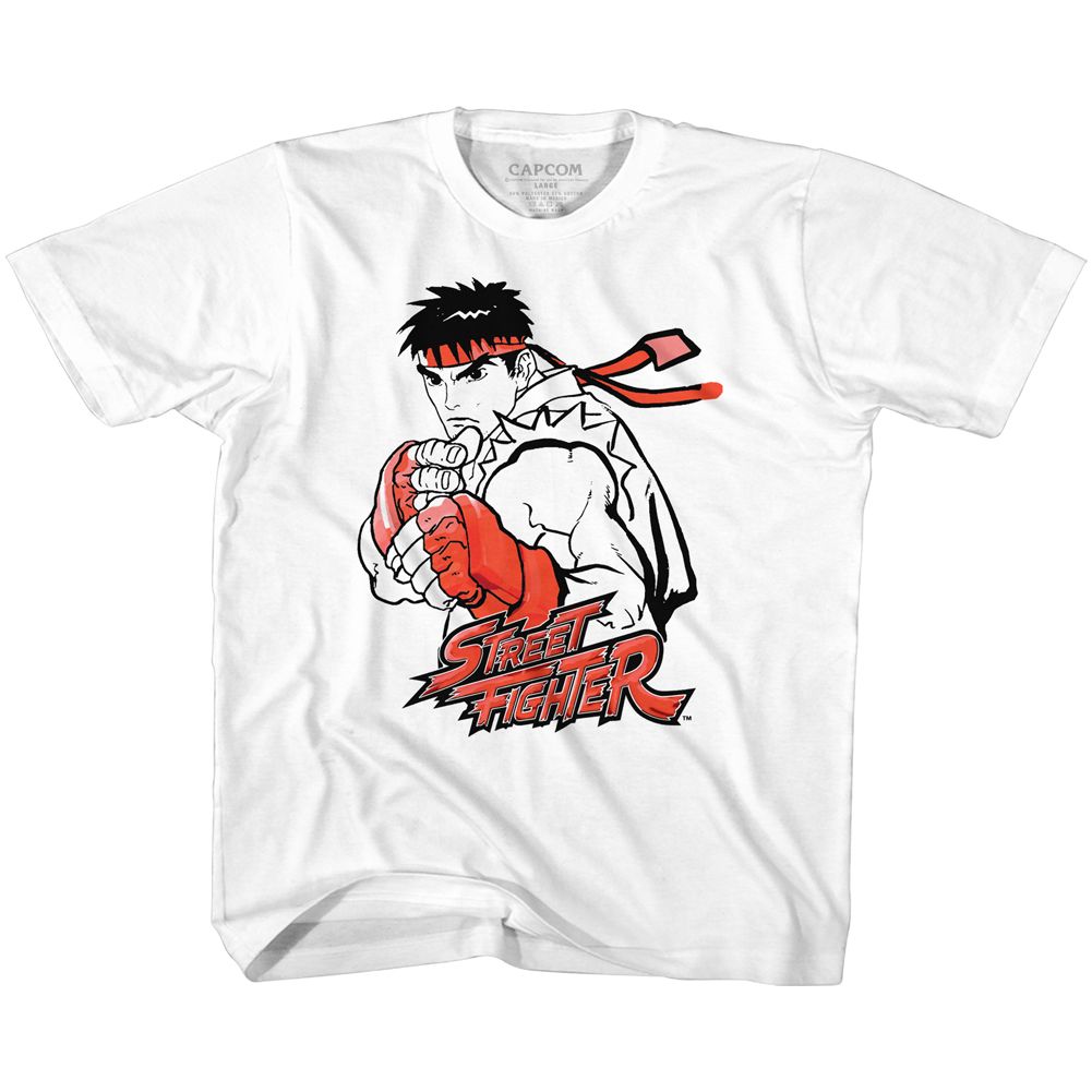 STREET FIGHTER-RYU RED-WHITE TODDLER S/S TSHIRT