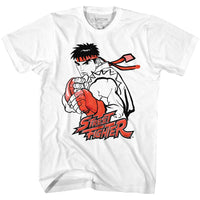 Thumbnail for STREET FIGHTER-RYU RED-WHITE ADULT S/S TSHIRT