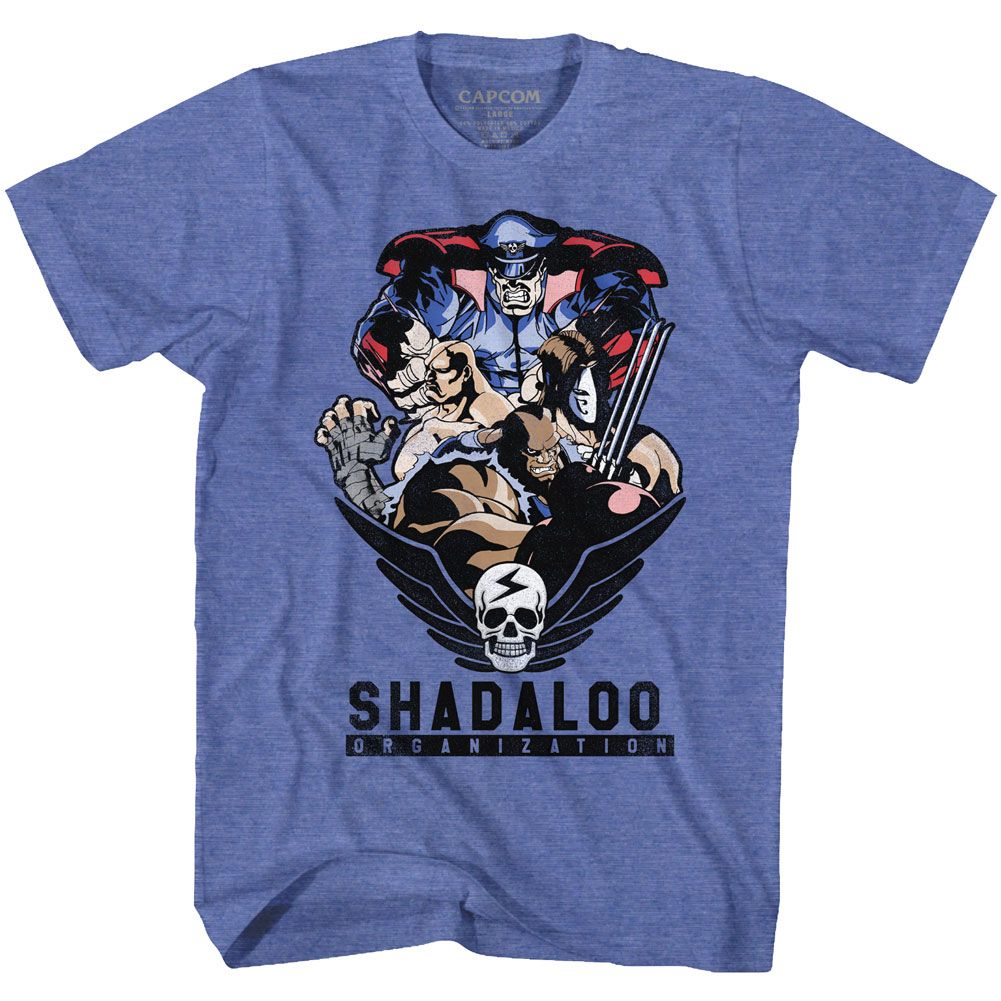 STREET FIGHTER-SHADALOO ORG-ROYAL HEATHER ADULT S/S TSHIRT