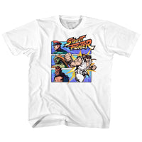Thumbnail for STREET FIGHTER-FIGHT A GUY-WHITE YOUTH S/S TSHIRT