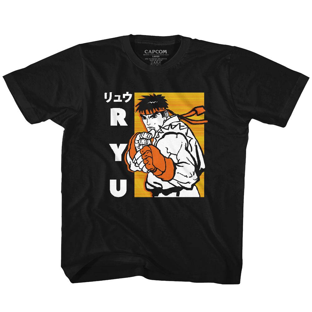 STREET FIGHTER-RYU-BLACK TODDLER S/S TSHIRT