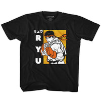 Thumbnail for STREET FIGHTER-RYU-BLACK TODDLER S/S TSHIRT