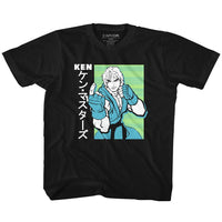 Thumbnail for STREET FIGHTER-KEN-BLACK YOUTH S/S TSHIRT