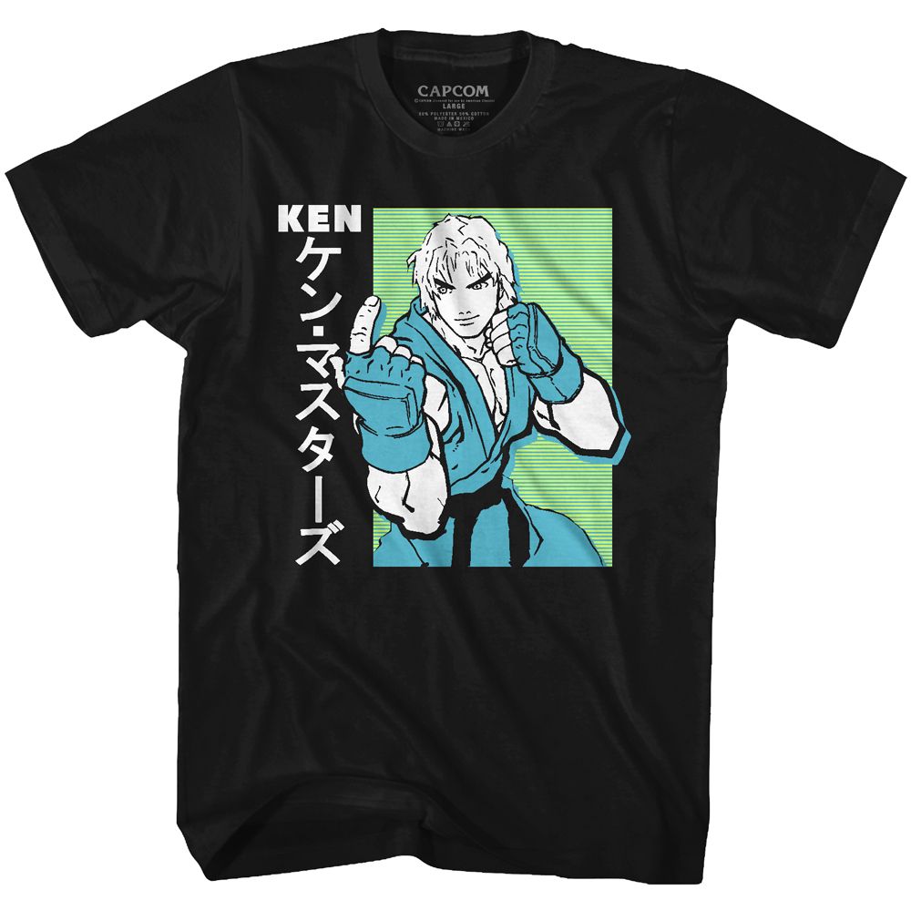 STREET FIGHTER-KEN-BLACK ADULT S/S TSHIRT