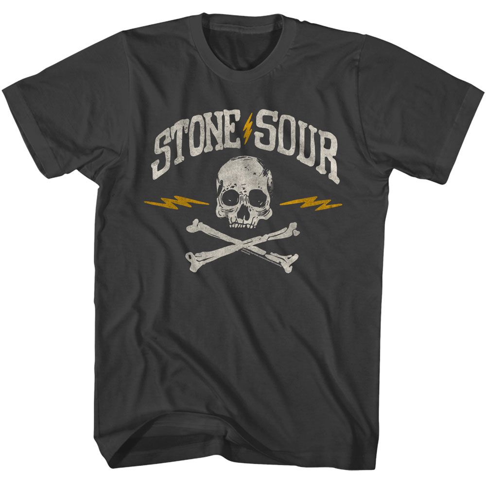 STONE SOUR-STONE SOUR SKULL AND BONES-SMOKE ADULT S/S TSHIRT