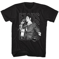 Thumbnail for ELVIS SUN RECORDS-ELVIS REPEAT-BLACK ADULT S/S TSHIRT