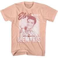 Thumbnail for ELVIS SUN RECORDS-ELVIS SUN RECORDS MEMPHIS-PEACH ADULT S/S TSHIRT