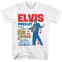 Thumbnail for ELVIS - SUN RECORDS-SUN RECORDS ELVIS RECORDED IN MEMPHIS-WHITE ADULT S/S TSHIRT