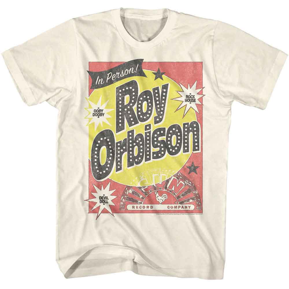 SUN RECORDS-SUN RECORDS ROY ORBISON IN PERSON-NATURAL ADULT S/S TSHIRT