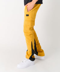 Thumbnail for Flare Stacked Fleece Sweatpants