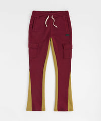 Thumbnail for Stacked Fleece Sweatpant - Burgundy