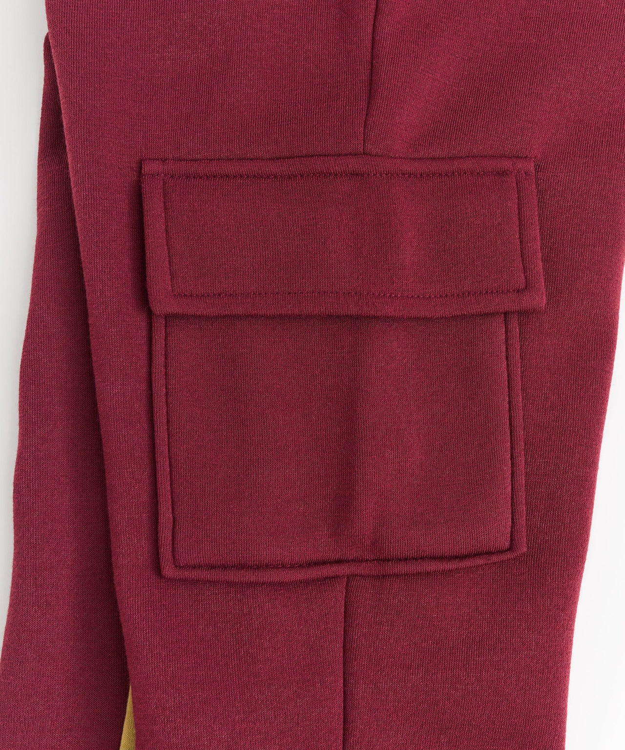 Stacked Fleece Sweatpant - Burgundy