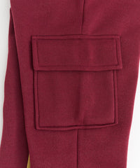 Thumbnail for Stacked Fleece Sweatpant - Burgundy