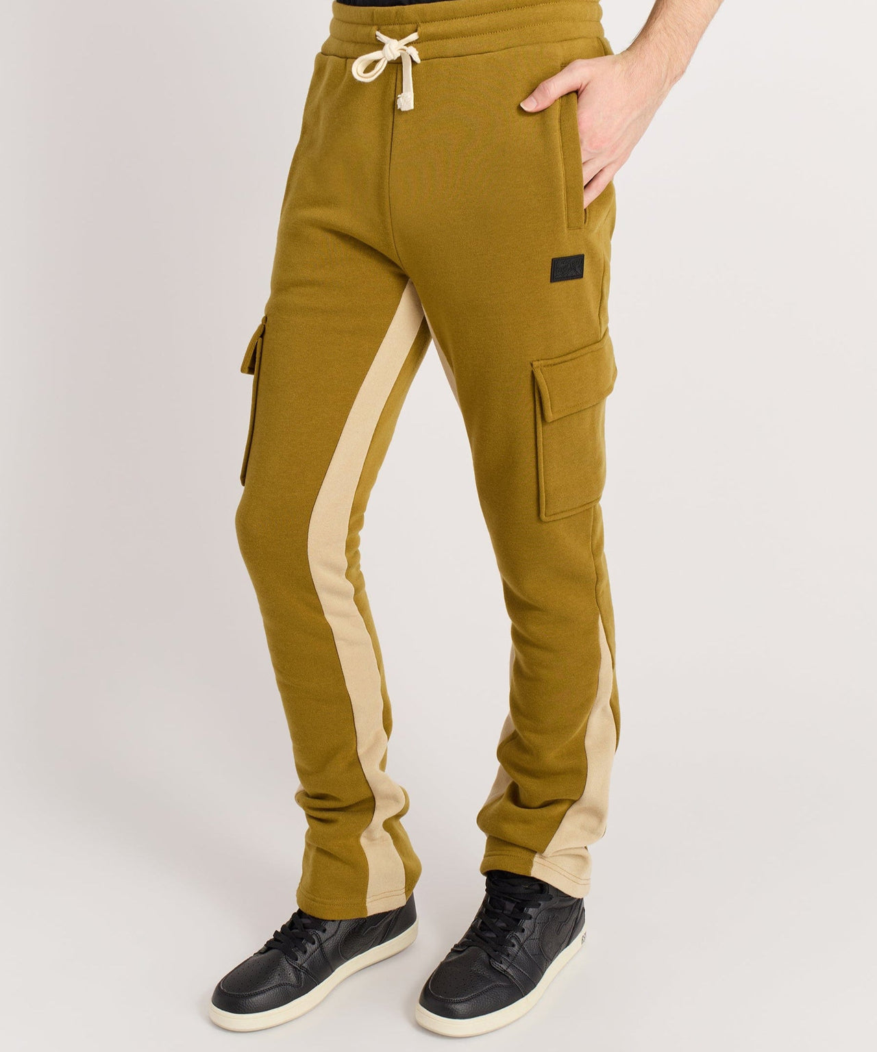 Stacked Fleece Sweatpant - Khaki
