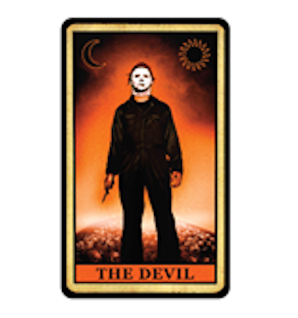 Michael Myers Devil Tarot Card Enamel Pin