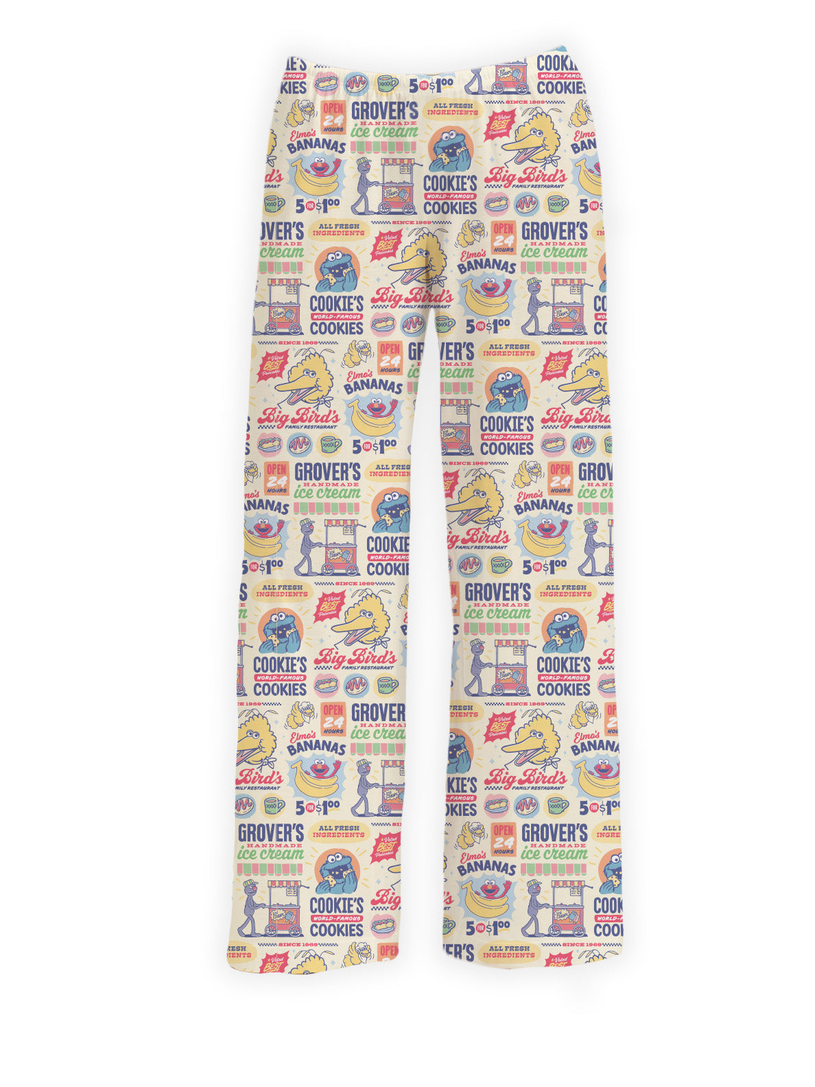Sesame Street Grocery Collage Lounge Pants