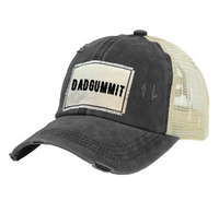 Thumbnail for BRIEF INSANITY Dadgummit - Vintage Distressed Trucker Adult Hat