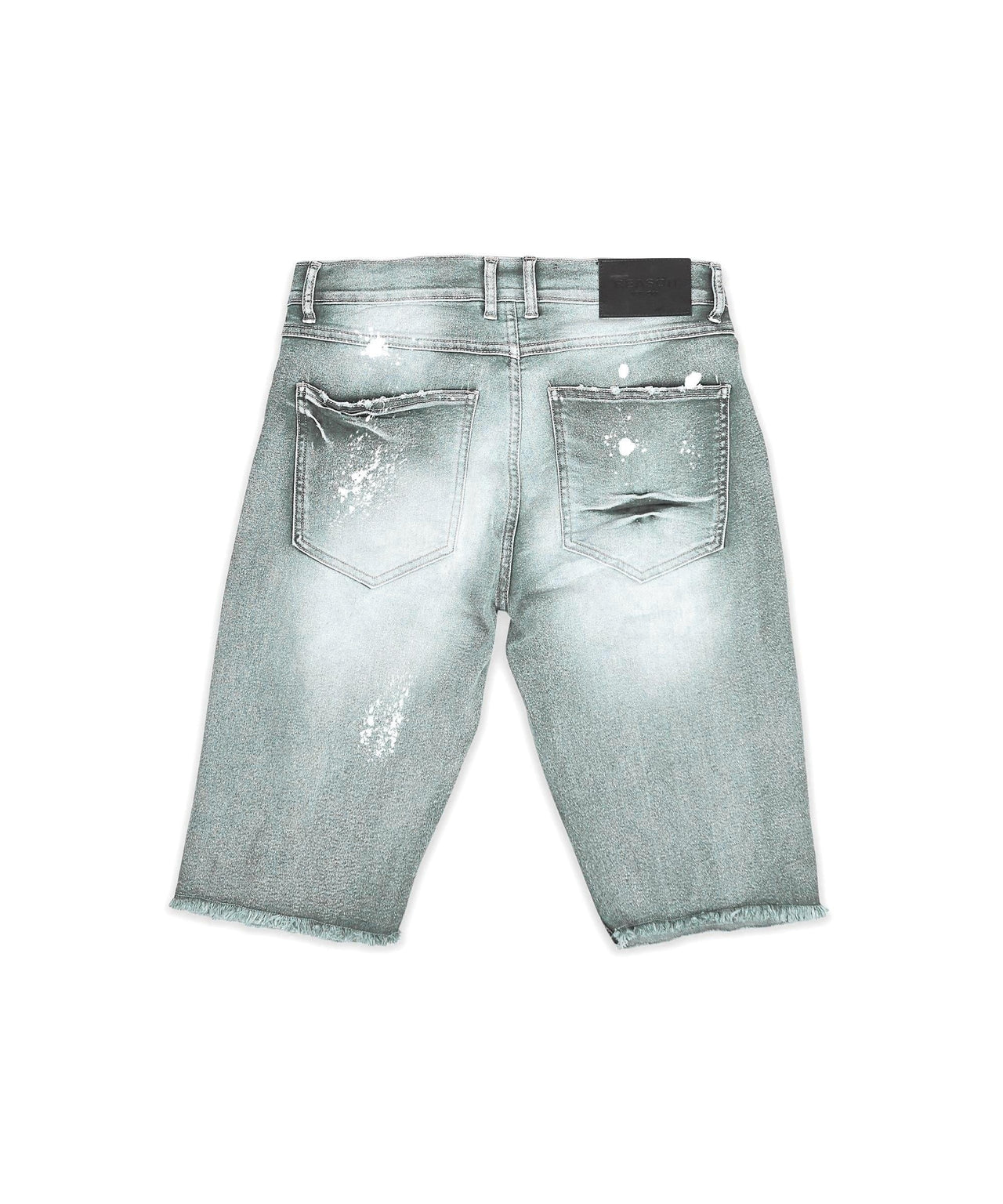 Wavy Denim Shorts