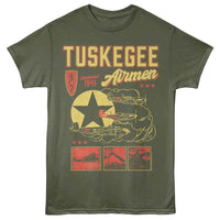Thumbnail for Tuskegee Airmen - Graphic Collage T-Shirt
