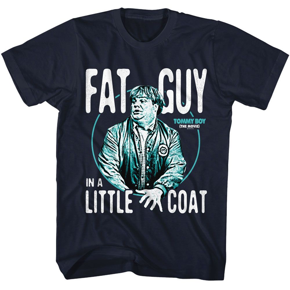 TOMMY BOY-TOMMY BOY LITTLE COAT-NAVY ADULT S/S TSHIRT