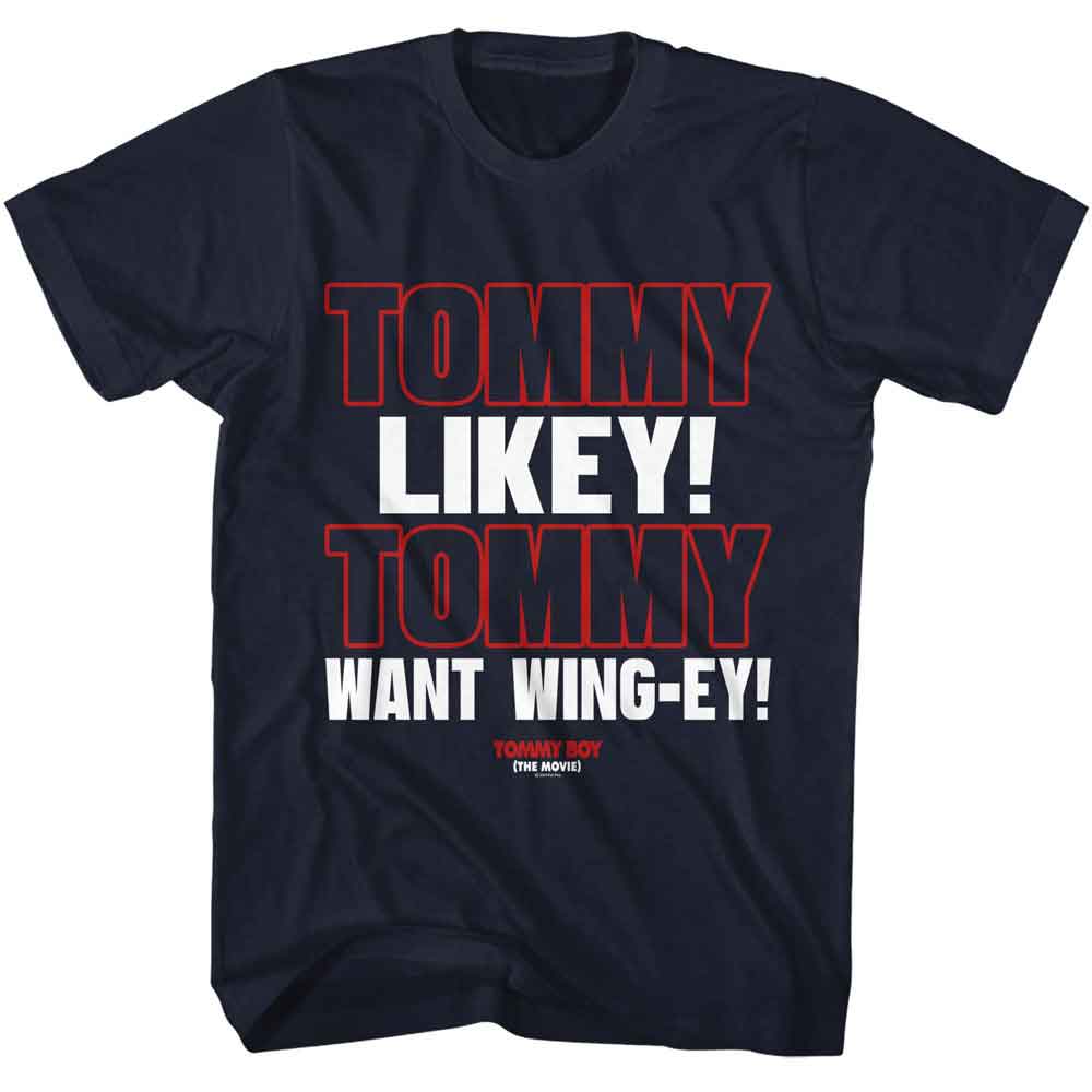 TOMMY BOY-TOMMY BOY LIKEY-NAVY ADULT S/S TSHIRT
