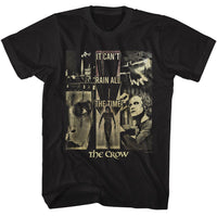 Thumbnail for THE CROW-THE CROW CANT RAIN COLLAGE-BLACK ADULT S/S TSHIRT
