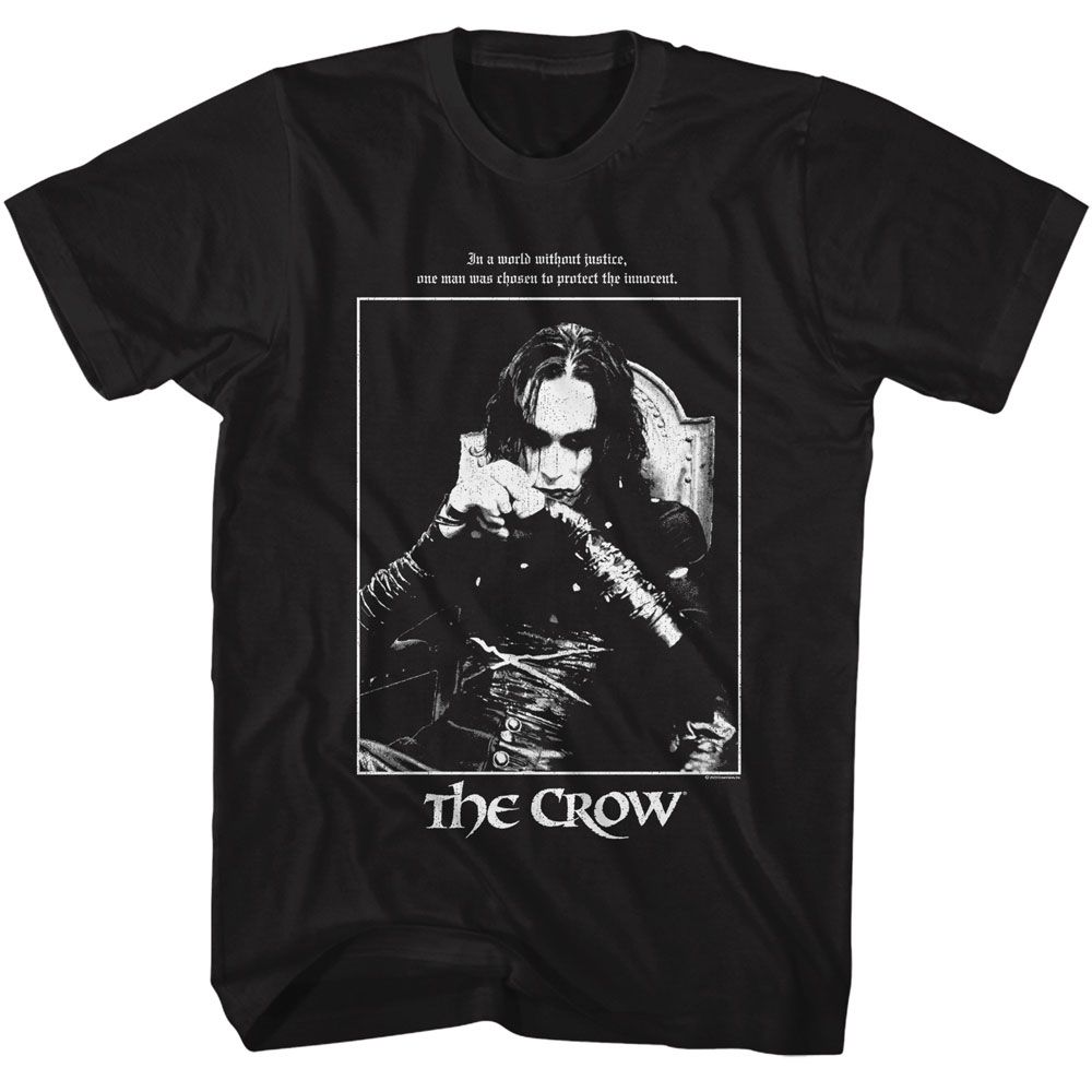 THE CROW-THE CROW IN A WORLD-BLACK ADULT S/S TSHIRT