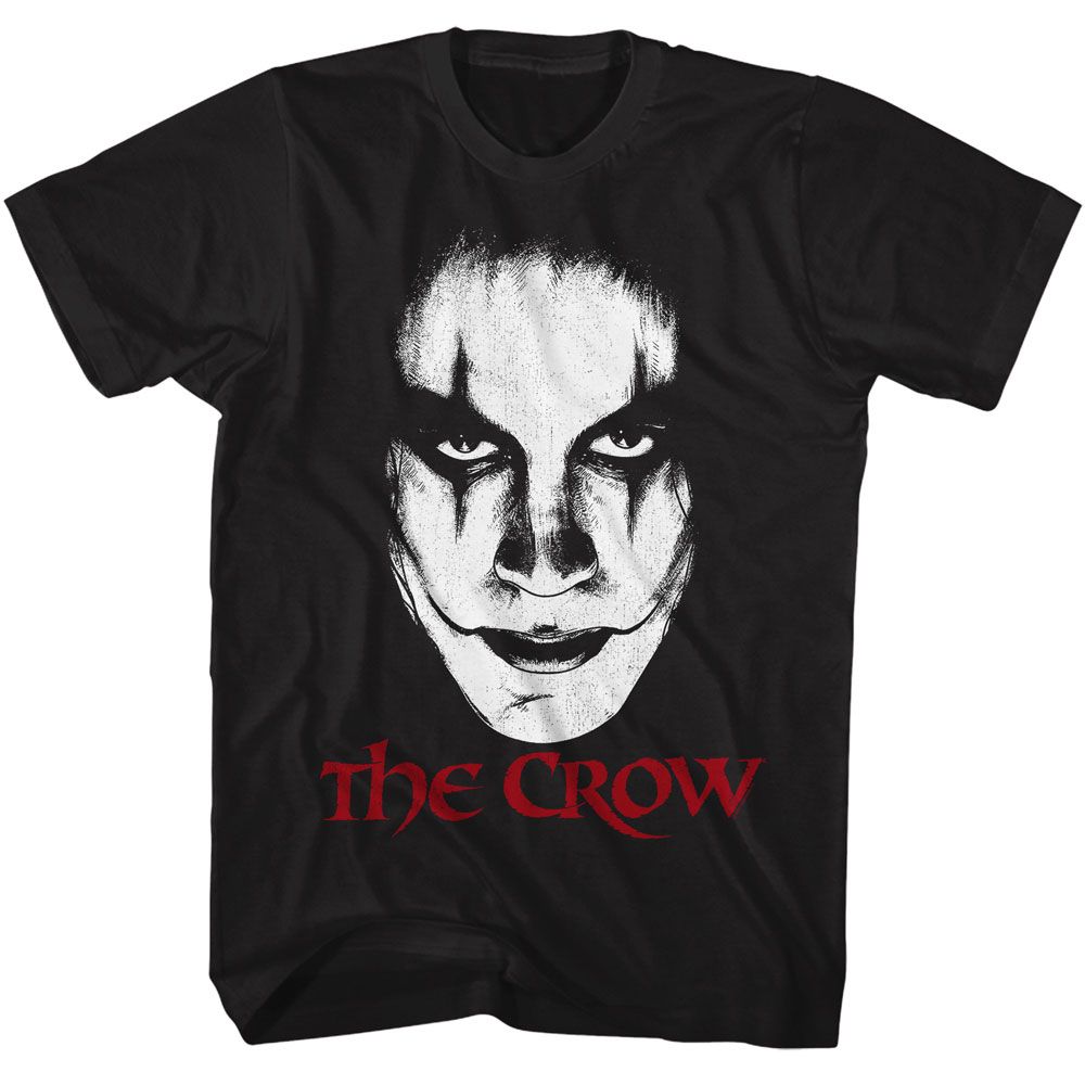 THE CROW-THE CROW FACE-BLACK ADULT S/S TSHIRT