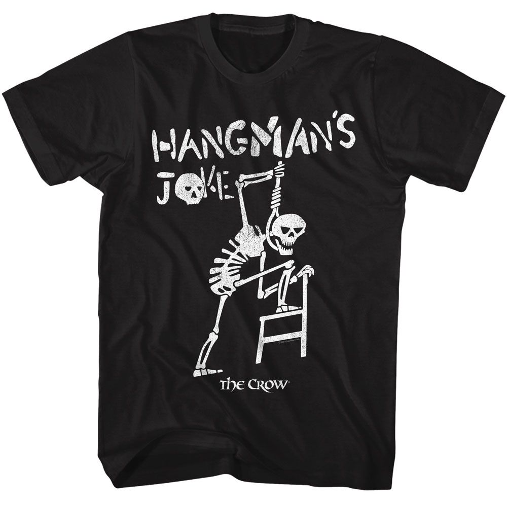 THE CROW-THE CROW HANGMANS JOKE-BLACK ADULT S/S TSHIRT