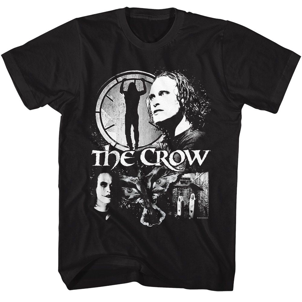 THE CROW-THE CROW COLLAGE-BLACK ADULT S/S TSHIRT