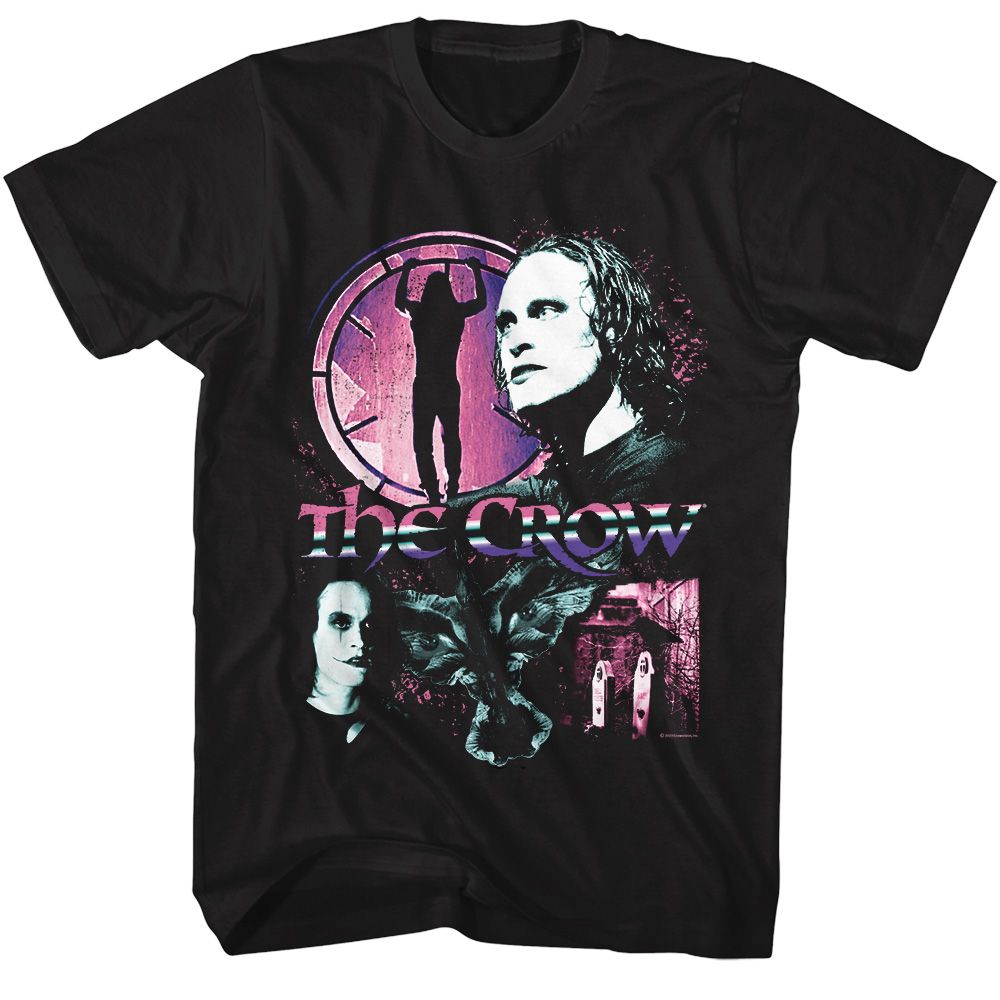 THE CROW-THE CROW GRADIENT COLLAGE-BLACK ADULT S/S TSHIRT