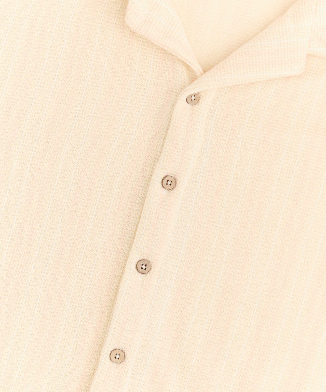 Jacquard Knit Shirt - Cream
