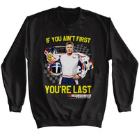 Thumbnail for TALLADEGA NIGHTS-TALLADEGA NIGHTS NOT FIRST YOURE LAST CHECKERED-BLACK ADULT L/S SWEATSHIRT
