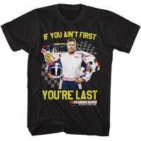Thumbnail for TALLADEGA NIGHTS-TALLADEGA NIGHTS NOT 1ST YOURE LAST CHECKERED-BLACK ADULT S/S TSHIRT