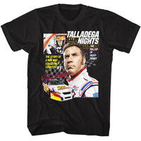 Thumbnail for TALLADEGA NIGHTS-TALLADEGA NIGHTS COLLAGE-BLACK ADULT S/S TSHIRT