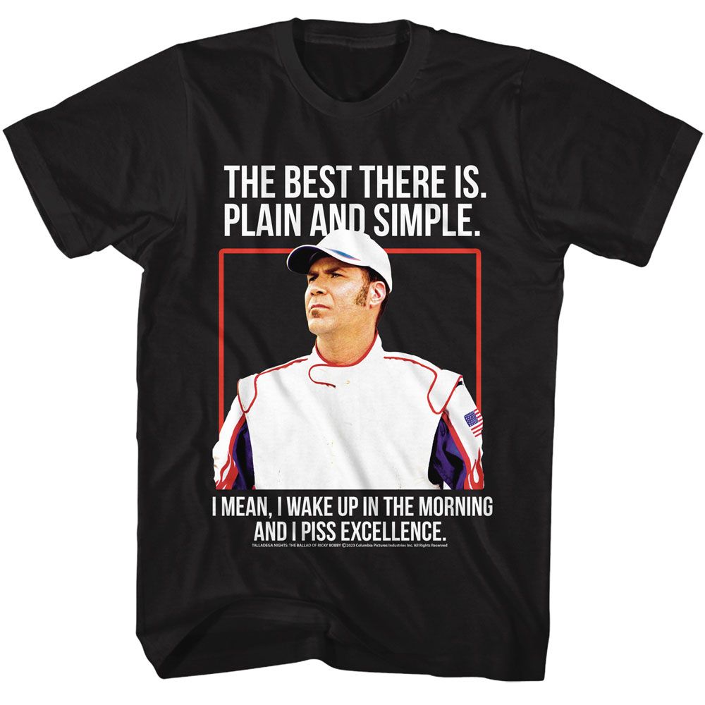 TALLADEGA NIGHTS-TALLADEGA NIGHTS THE BEST THERE IS-BLACK ADULT S/S TSHIRT